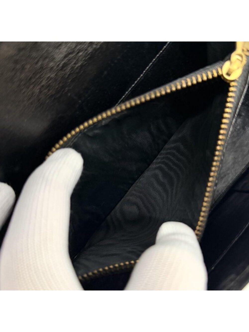 Gucci Vintage Handbag Black GG Interlocking - Picture 13 of 15
